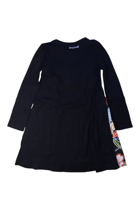 A Multicolor Long Sleeve Dresses from Desigual in size 5T for girl. (Back View)