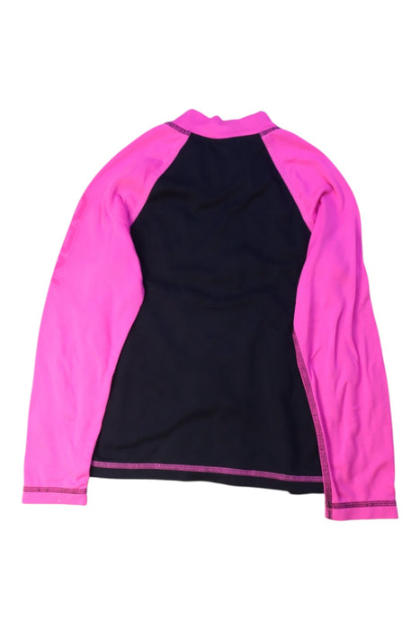 A Black Rash Guards from Arena in size 4T for girl. (Back View)