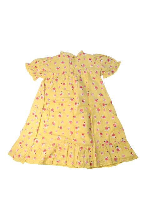 A Yellow Long Sleeve Dresses from Cath Kidston in size 4T for girl. (Back View)