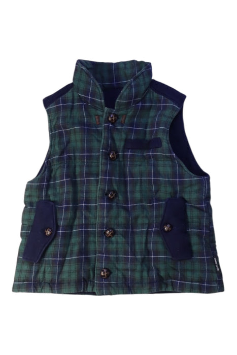 A Green Outerwear Vests from Comme Ca Ism in size 18-24M for boy. (Front View)