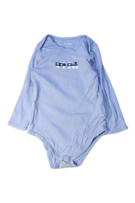 A Blue Long Sleeve Bodysuits from Vertbaudet in size 2T for boy. (Front View)