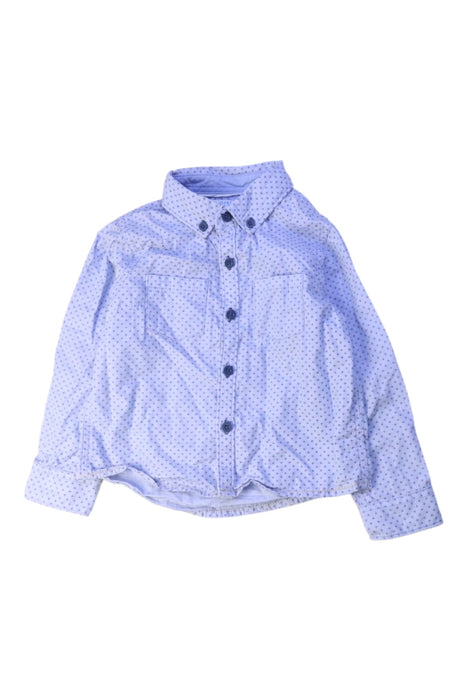 A Blue Long Sleeve Shirts from Gingersnaps in size 2T for boy. (Front View)
