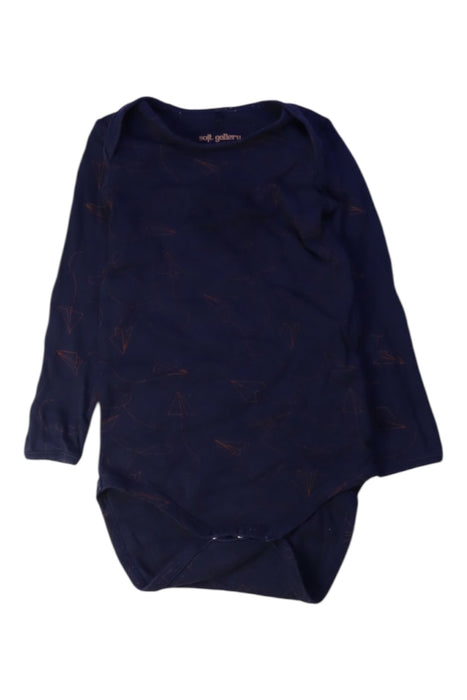 A Navy Long Sleeve Bodysuits from Soft Gallery in size 2T for boy. (Front View)