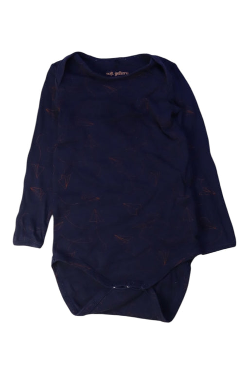 A Navy Long Sleeve Bodysuits from Soft Gallery in size 2T for boy. (Front View)