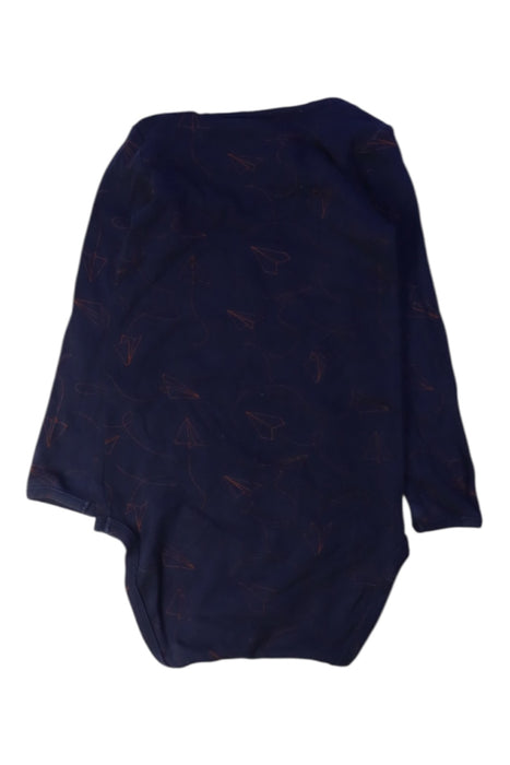 A Navy Long Sleeve Bodysuits from Soft Gallery in size 2T for boy. (Back View)