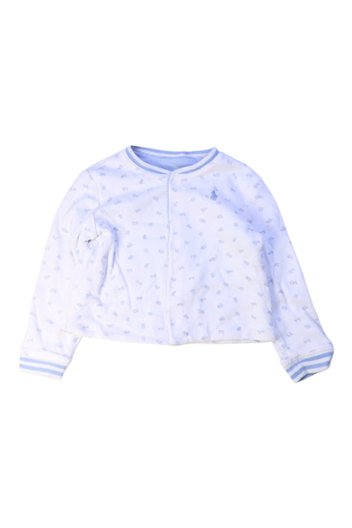 A White Zippered Sweatshirts from Ralph Lauren in size 2T for neutral. (Front View)