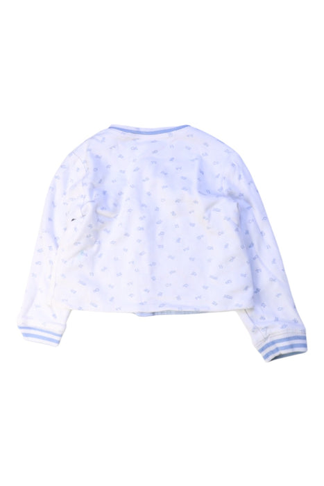 A White Zippered Sweatshirts from Ralph Lauren in size 2T for neutral. (Back View)