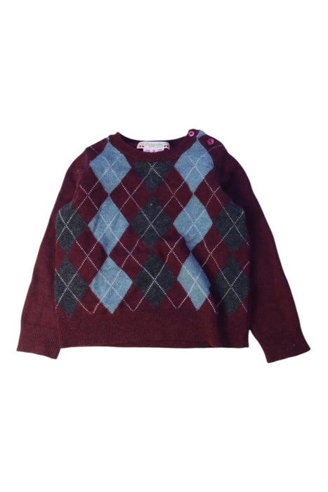 A Burgundy Knit Sweaters from Bonpoint in size 2T for boy. (Front View)