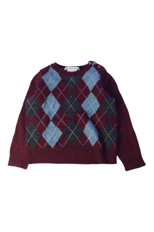 A Burgundy Knit Sweaters from Bonpoint in size 2T for boy. (Front View)