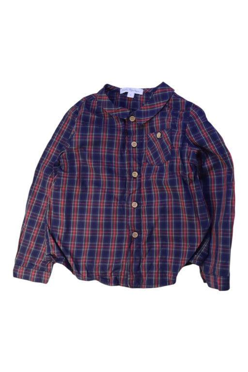 A Navy Long Sleeve Shirts from Fina Ejerique in size 3T for boy. (Front View)