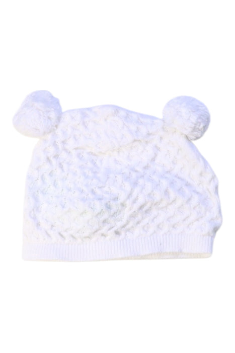 A White Winter Hats from Shanghai Tang in size 12-18M for girl. (Back View)