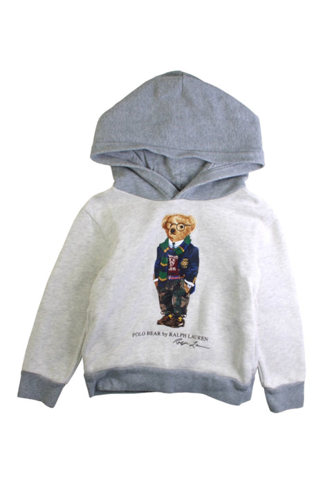A Grey Hooded Sweatshirts from Polo Ralph Lauren in size 3T for boy. (Front View)