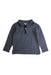 A Black Long Sleeve Polos from Jacadi in size 4T for boy. (Front View)