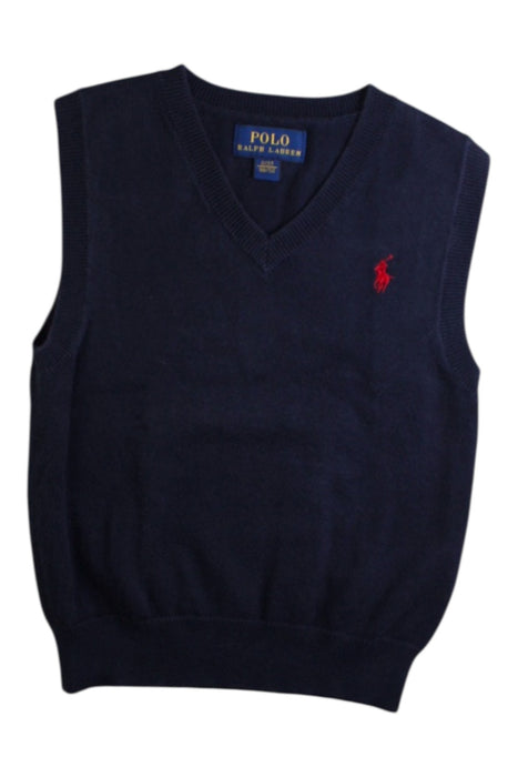A Navy Sweater Vests from Polo Ralph Lauren in size 2T for boy. (Front View)