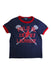 A Navy Short Sleeve T Shirts from Polo Ralph Lauren in size 5T for boy. (Front View)