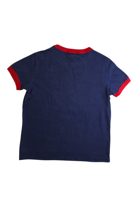A Navy Short Sleeve T Shirts from Polo Ralph Lauren in size 5T for boy. (Back View)