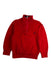 A Red Zippered Sweatshirts from Polo Ralph Lauren in size 3T for boy. (Front View)