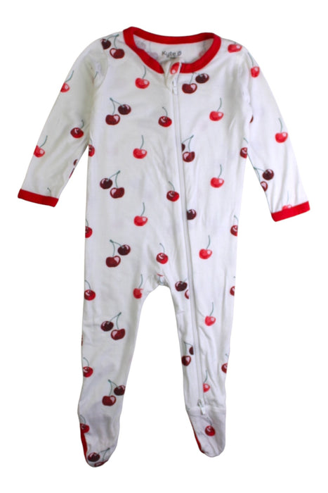 A White Onesies from Kyte Baby in size 3-6M for girl. (Front View)