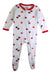 A White Onesies from Kyte Baby in size 3-6M for girl. (Front View)