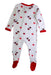 A White Onesies from Kyte Baby in size 3-6M for girl. (Back View)
