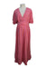 A Pink Short Sleeve Dresses from Hatch in size Maternity-S for maternity. (Front View)