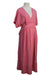 A Pink Short Sleeve Dresses from Hatch in size Maternity-S for maternity. (Back View)