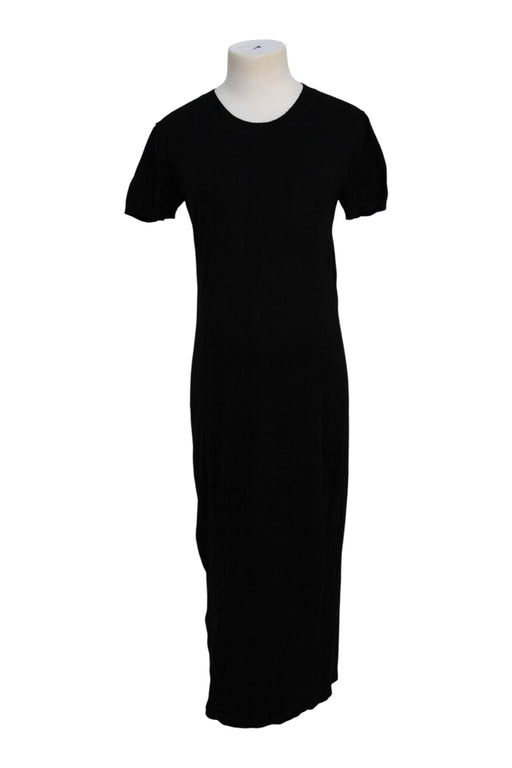A Black Short Sleeve Dresses from Hatch in size Maternity-S for maternity. (Front View)