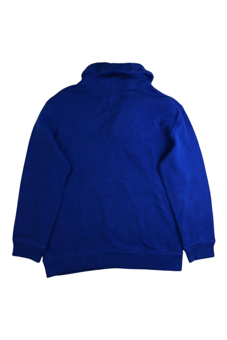 A Blue Buttoned Sweatshirts from Polo Ralph Lauren in size 7Y for boy. (Back View)