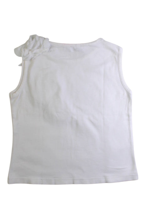 A White Sleeveless Tops from Patachou in size 4T for girl. (Back View)