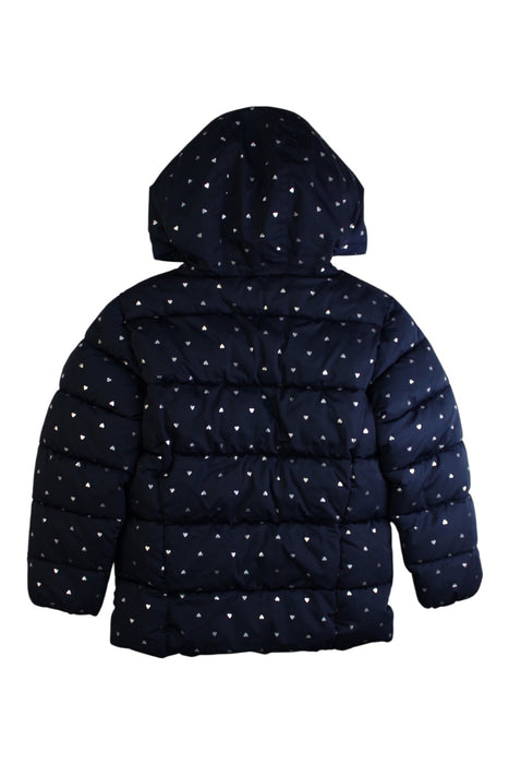A Navy Puffer/Quilted Coats & Outerwear from Petit Bateau in size 6T for girl. (Back View)