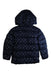 A Navy Puffer/Quilted Coats & Outerwear from Petit Bateau in size 6T for girl. (Back View)