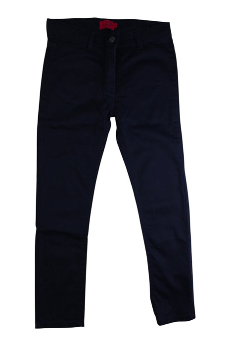 A Navy Jeans from La Compagnie des Petits in size 8Y for girl. (Front View)