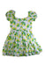 A Green Short Sleeve Dresses from Janie & Jack in size 6T for girl. (Back View)