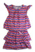 A Multicolour Sleeveless Dresses from La Compagnie des Petits in size 5T for girl. (Front View)