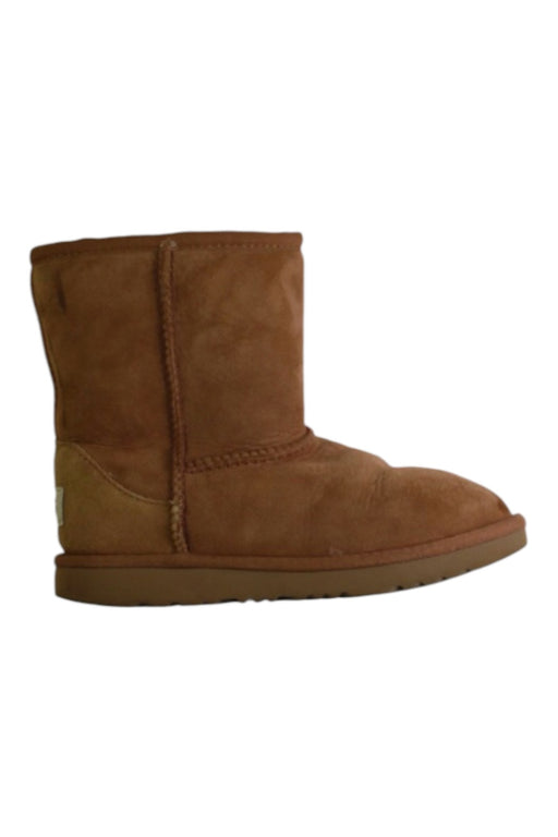 A Brown Winter Boots from UGG in size 7Y for girl. (Front View)