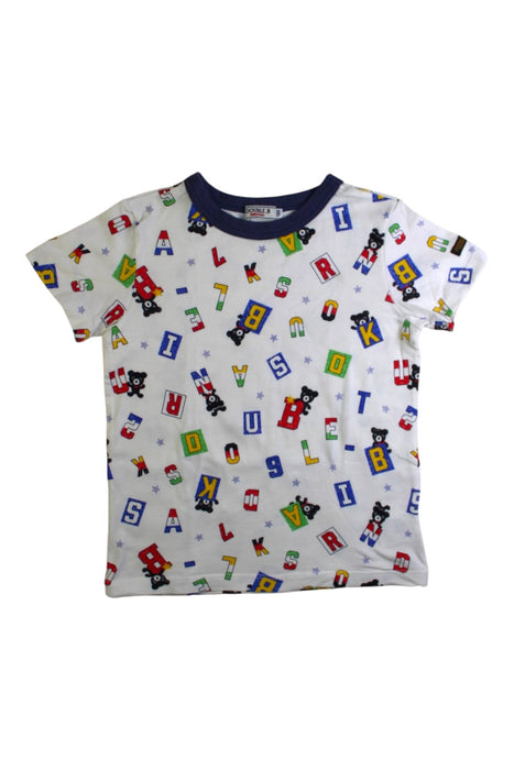 A Multicolour Short Sleeve T Shirts from Double B Mikihouse in size 5T for boy. (Front View)