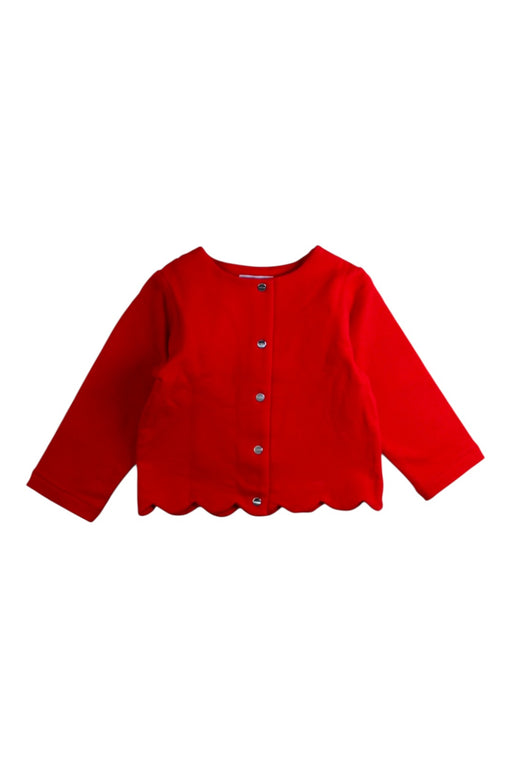 A Red Cardigans from Jacadi in size 18-24M for girl. (Front View)