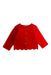 A Red Cardigans from Jacadi in size 18-24M for girl. (Front View)