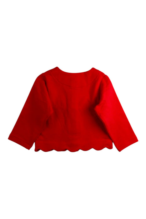 A Red Cardigans from Jacadi in size 18-24M for girl. (Back View)