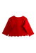 A Red Cardigans from Jacadi in size 18-24M for girl. (Back View)