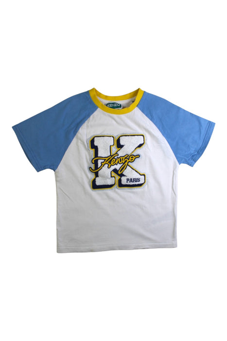 A White Short Sleeve T Shirts from Kenzo in size 6T for boy. (Front View)