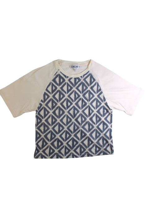 A White Short Sleeve T Shirts from Dior in size 6T for boy. (Front View)