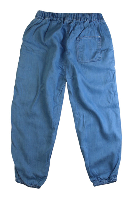 A Blue Casual Pants from Petit Bateau in size 6T for boy. (Back View)