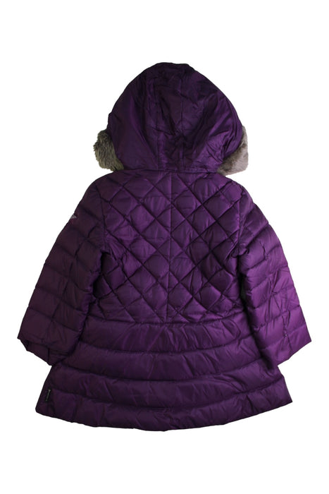 A Purple Puffer/Quilted Coats & Outerwear from Armani in size 4T for girl. (Back View)