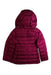 A Burgundy Puffer/Quilted Coats & Outerwear from Burberry in size 6T for girl. (Back View)