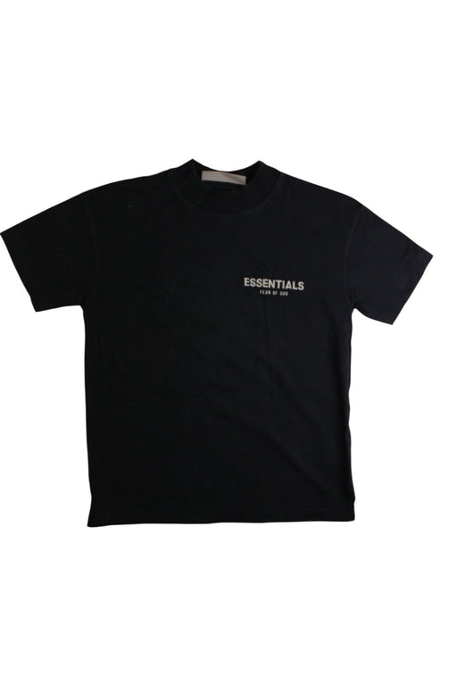 A Black Short Sleeve T Shirts from Fear of God Essentials in size 10Y for neutral. (Front View)