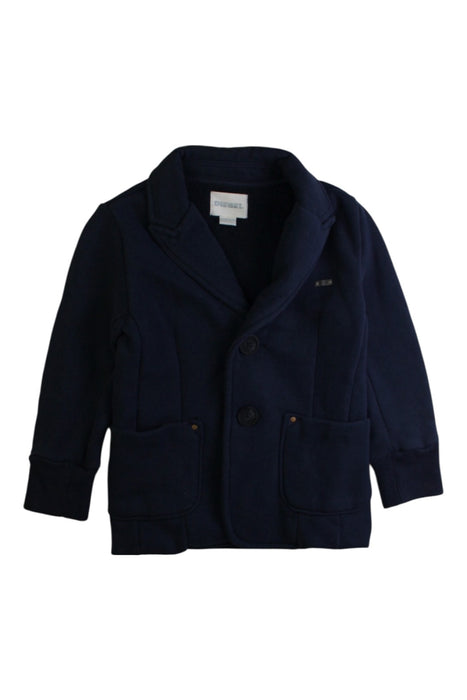 A Navy Lightweight Jackets from Diesel in size 18-24M for boy. (Front View)