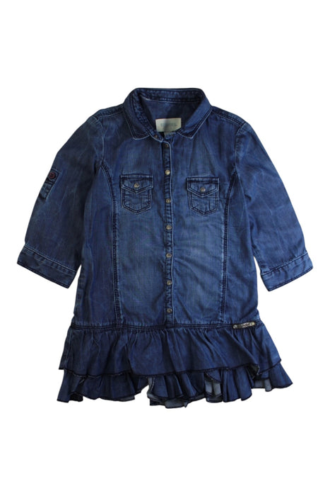 A Blue Long Sleeve Dresses from Diesel in size 2T for girl. (Front View)