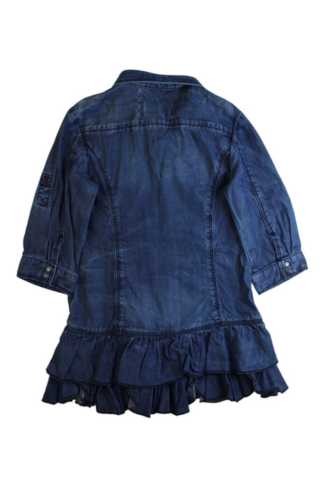 A Blue Long Sleeve Dresses from Diesel in size 2T for girl. (Back View)