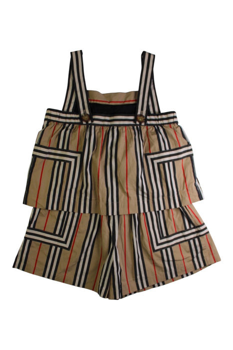 A Beige Sleeveless Rompers from Burberry in size 10Y for girl. (Back View)